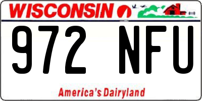 WI license plate 972NFU