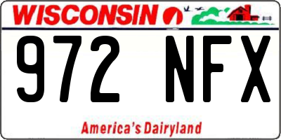 WI license plate 972NFX