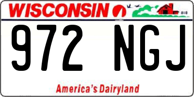 WI license plate 972NGJ