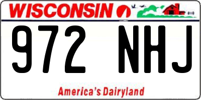 WI license plate 972NHJ