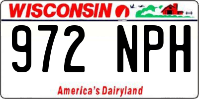 WI license plate 972NPH