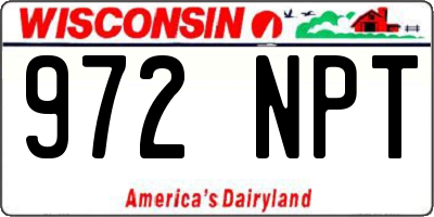 WI license plate 972NPT