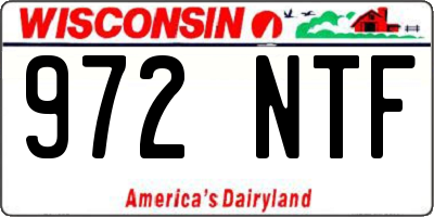 WI license plate 972NTF