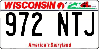 WI license plate 972NTJ
