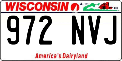 WI license plate 972NVJ