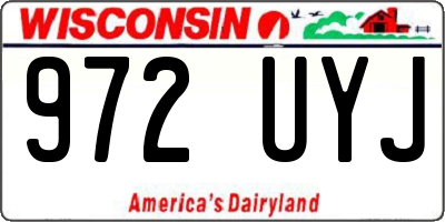WI license plate 972UYJ