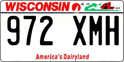 WI license plate 972XMH