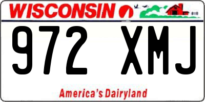 WI license plate 972XMJ