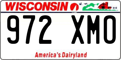 WI license plate 972XMO