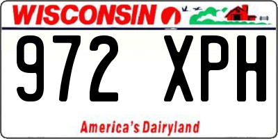 WI license plate 972XPH