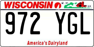 WI license plate 972YGL