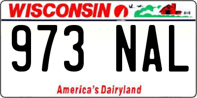 WI license plate 973NAL