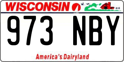 WI license plate 973NBY