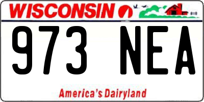 WI license plate 973NEA