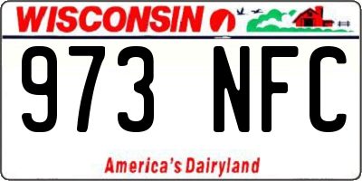 WI license plate 973NFC
