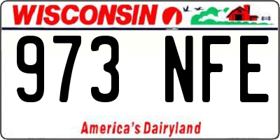 WI license plate 973NFE