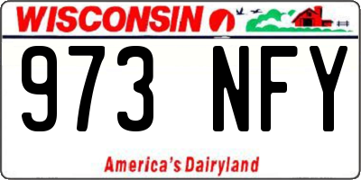 WI license plate 973NFY