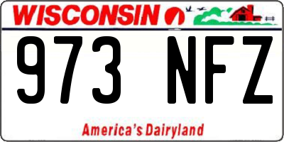 WI license plate 973NFZ