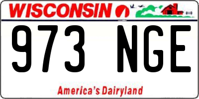 WI license plate 973NGE
