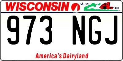 WI license plate 973NGJ