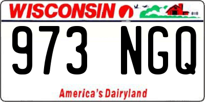 WI license plate 973NGQ