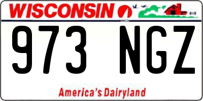 WI license plate 973NGZ