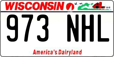 WI license plate 973NHL