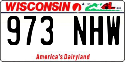 WI license plate 973NHW