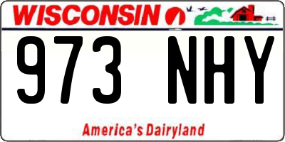 WI license plate 973NHY