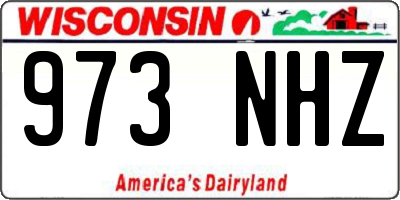 WI license plate 973NHZ