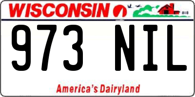 WI license plate 973NIL