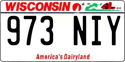 WI license plate 973NIY