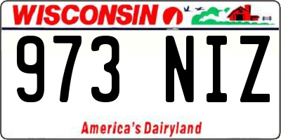 WI license plate 973NIZ