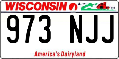 WI license plate 973NJJ