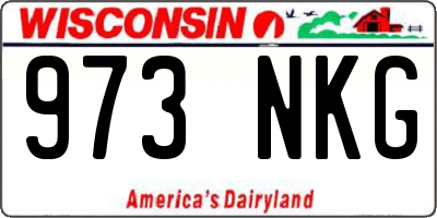 WI license plate 973NKG