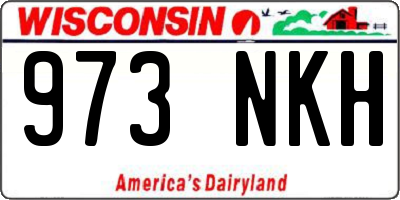 WI license plate 973NKH