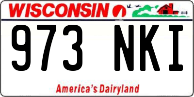 WI license plate 973NKI