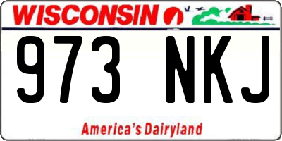 WI license plate 973NKJ