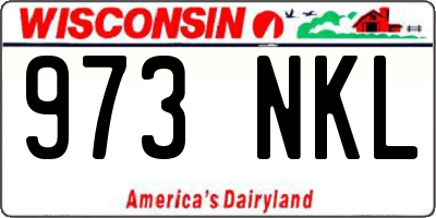 WI license plate 973NKL