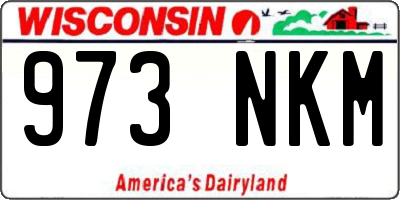 WI license plate 973NKM