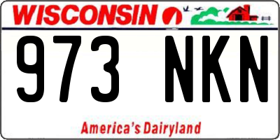WI license plate 973NKN