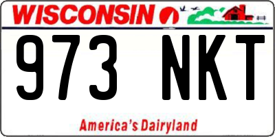 WI license plate 973NKT