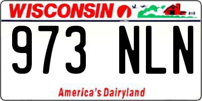 WI license plate 973NLN