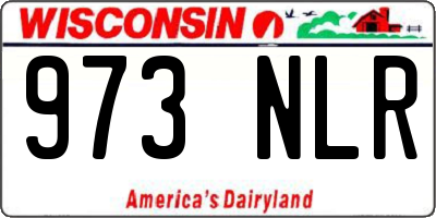 WI license plate 973NLR