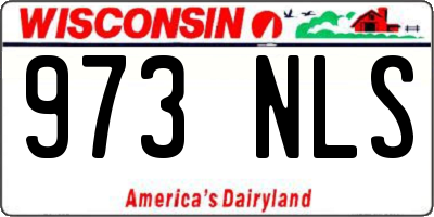 WI license plate 973NLS