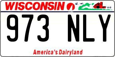 WI license plate 973NLY