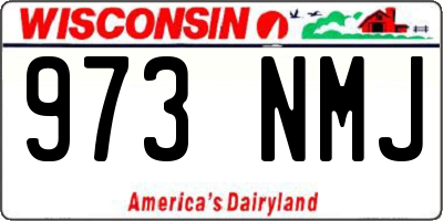WI license plate 973NMJ