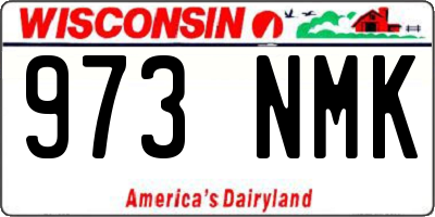 WI license plate 973NMK