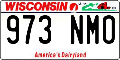 WI license plate 973NMO
