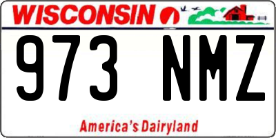 WI license plate 973NMZ